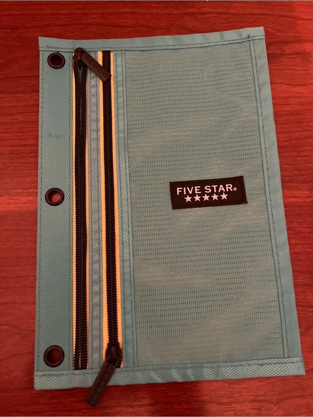 MEAD FIVE STAR 2 compartment 3 ring binder pencil holder case & 24 Pack Pencils